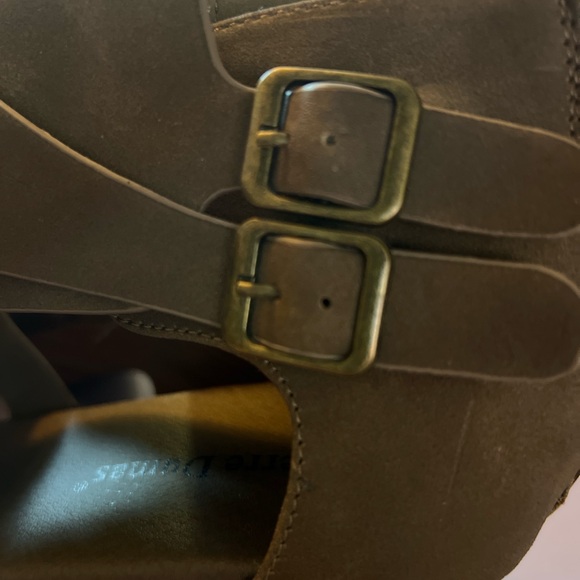 Brown Strappy Women's Heeled Sandals - Picture 2 of 7